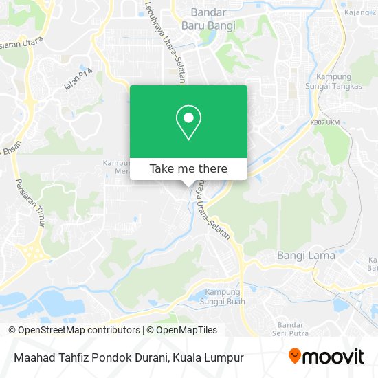 Maahad Tahfiz Pondok Durani map