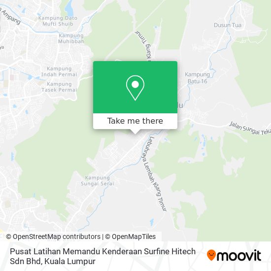 Pusat Latihan Memandu Kenderaan Surfine Hitech Sdn Bhd map