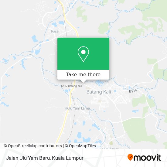 Jalan Ulu Yam Baru map