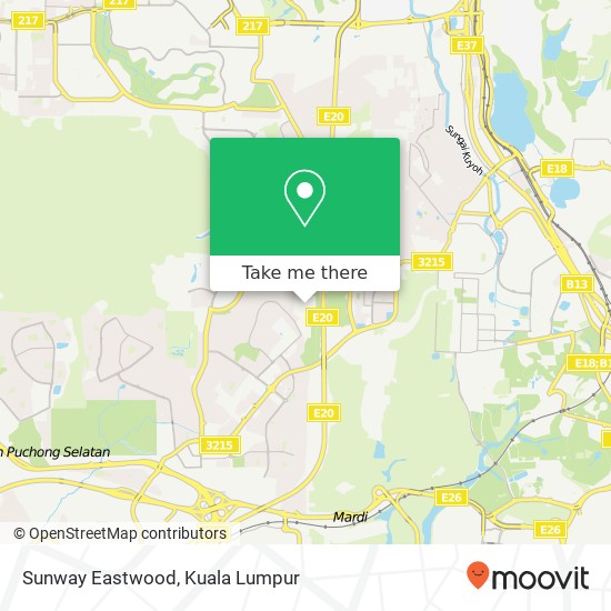 Sunway Eastwood map