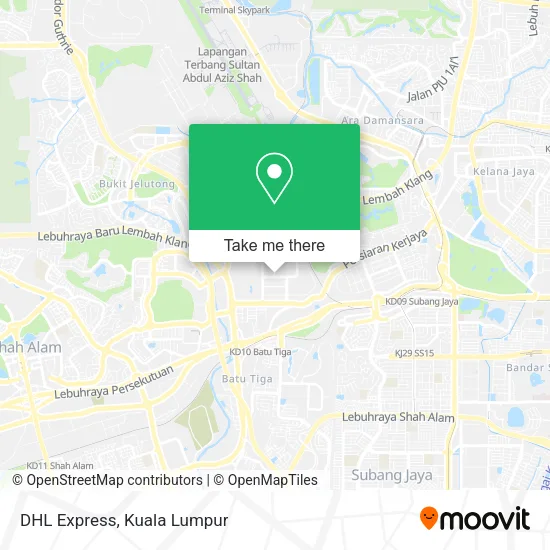 DHL Express map