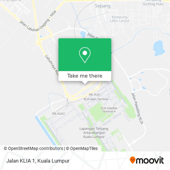 Peta Jalan KLIA 1