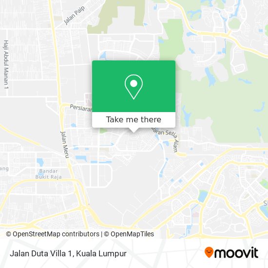 Peta Jalan Duta Villa 1