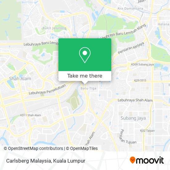 Carlsberg Malaysia map