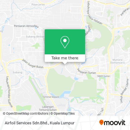 Airfoil Services Sdn.Bhd. map