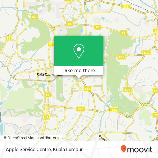 Apple Service Centre map