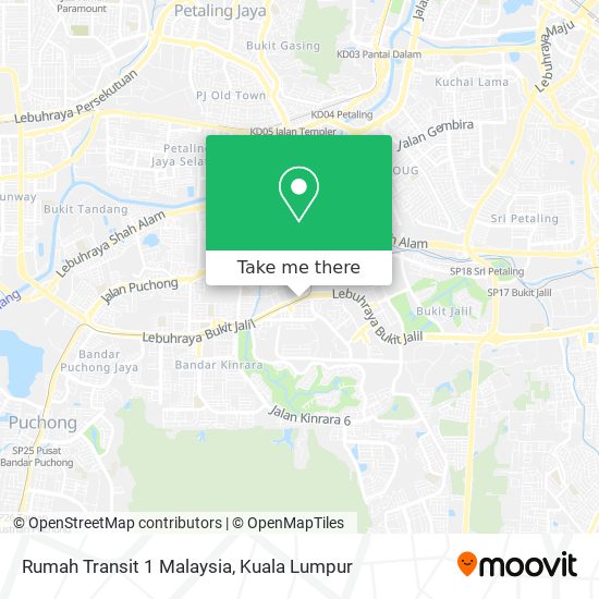 Rumah Transit 1 Malaysia map
