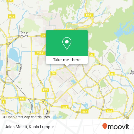 Jalan Melati map