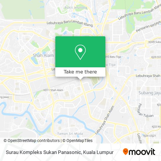 Surau Kompleks Sukan Panasonic map