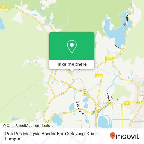 Peti Pos Malaysia Bandar Baru Selayang map