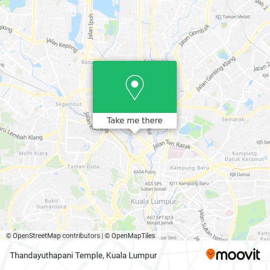 Thandayuthapani Temple map