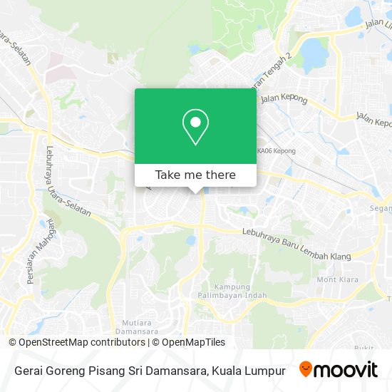 Peta Gerai Goreng Pisang Sri Damansara
