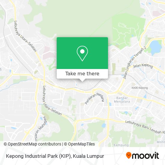 Kepong Industrial Park (KIP) map