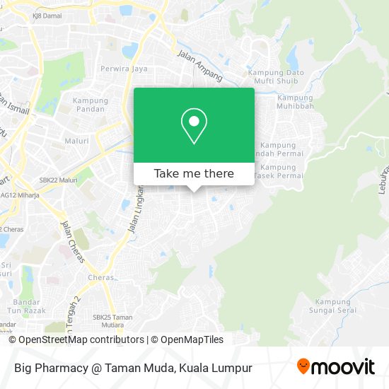 Peta Big Pharmacy @ Taman Muda