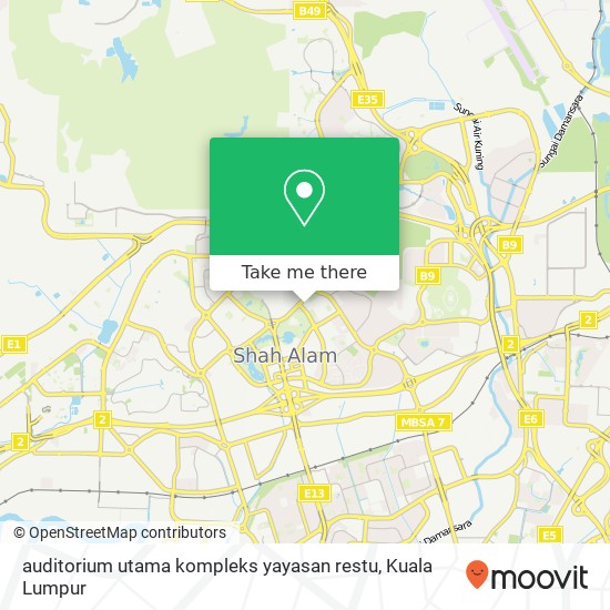 auditorium utama kompleks yayasan restu map