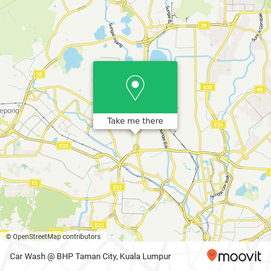 Peta Car Wash @ BHP Taman City