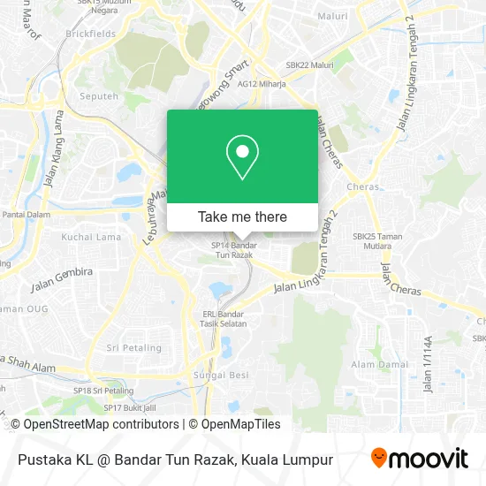 Pustaka KL @ Bandar Tun Razak map