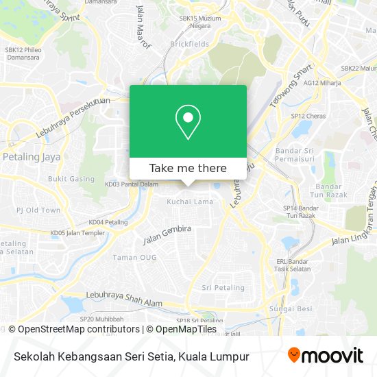 Sekolah Kebangsaan Seri Setia map