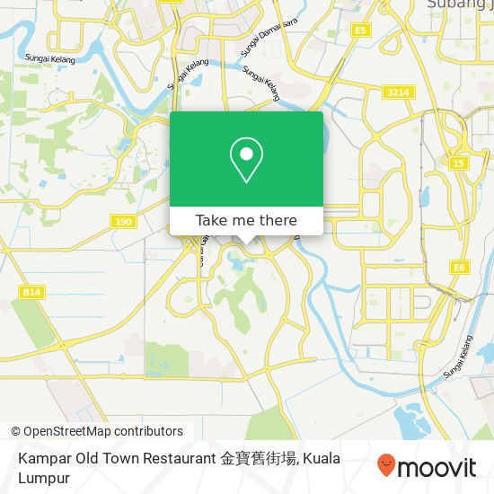 Kampar Old Town Restaurant 金寶舊街場 map