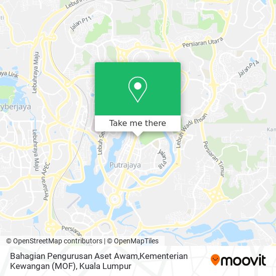 Bahagian Pengurusan Aset Awam,Kementerian Kewangan (MOF) map