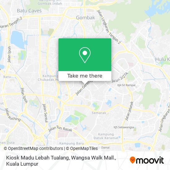 Kiosk Madu Lebah Tualang, Wangsa Walk Mall. map