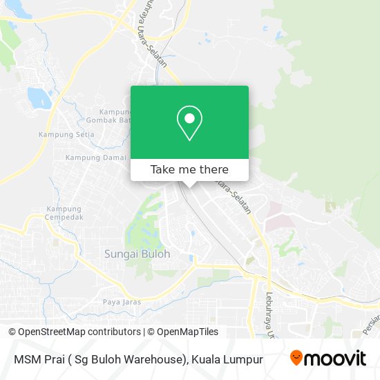 MSM Prai ( Sg Buloh Warehouse) map