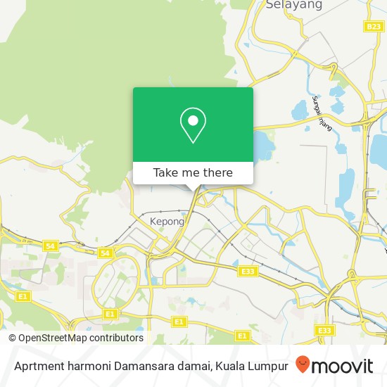 Aprtment harmoni Damansara damai map