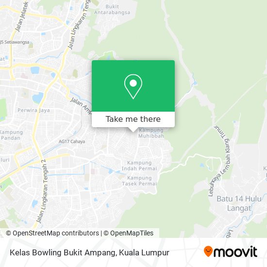 Kelas Bowling Bukit Ampang map
