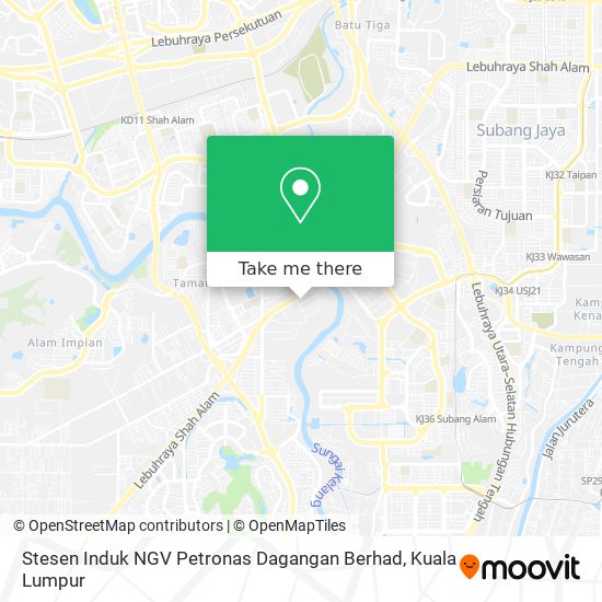 Stesen Induk NGV Petronas Dagangan Berhad map