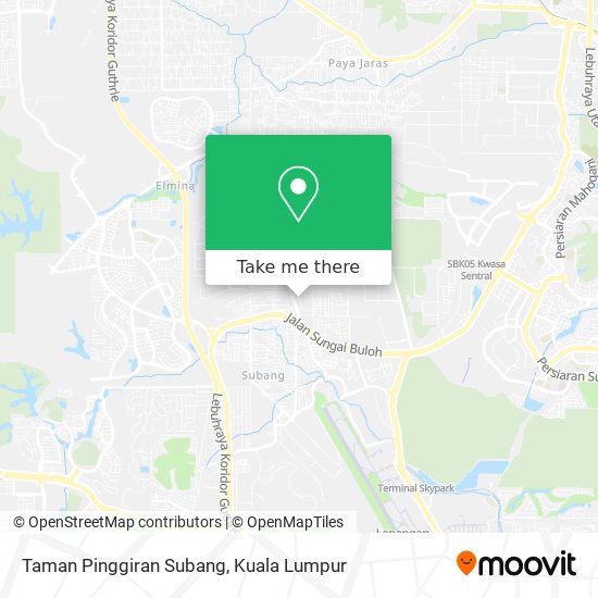 Taman Pinggiran Subang map