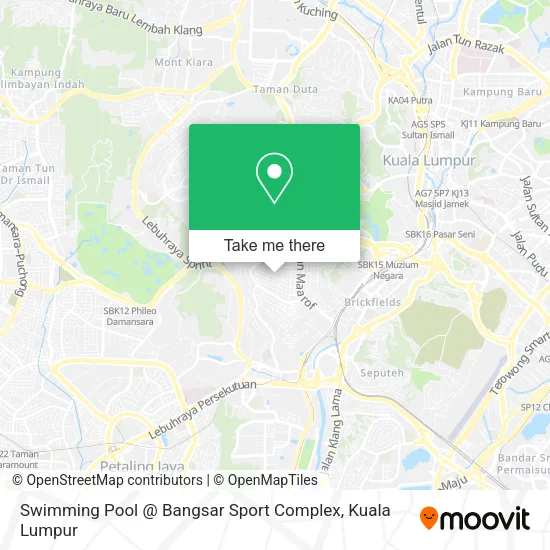 Peta Swimming Pool @ Bangsar Sport Complex