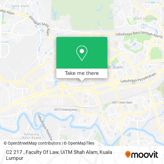 C2 217 , Faculty Of Law, UiTM Shah Alam map