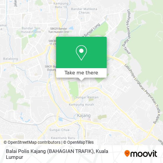 Peta Balai Polis Kajang (BAHAGIAN TRAFIK)