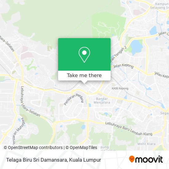 Peta Telaga Biru Sri Damansara