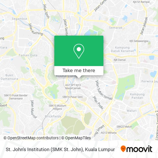 St. John's Institution (SMK St. John) map