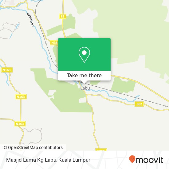 Masjid Lama Kg Labu map