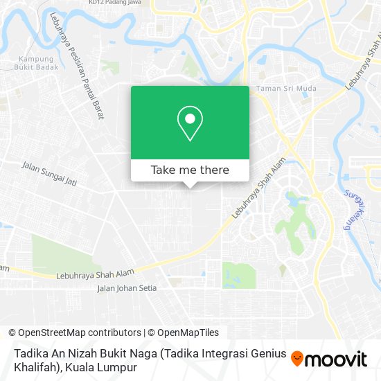 Peta Tadika An Nizah Bukit Naga (Tadika Integrasi Genius Khalifah)