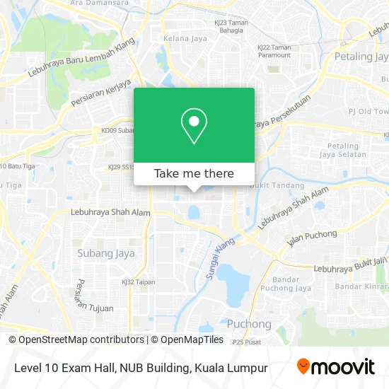 Level 10 Exam Hall, NUB Building map