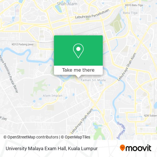 University Malaya Exam Hall map