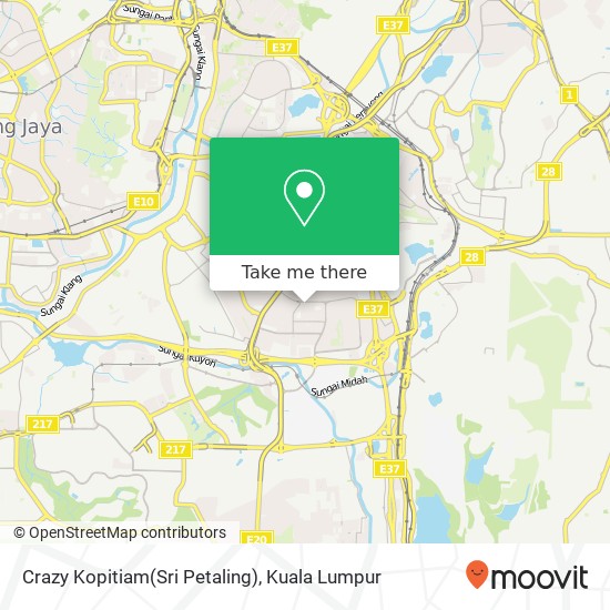 Peta Crazy Kopitiam(Sri Petaling)