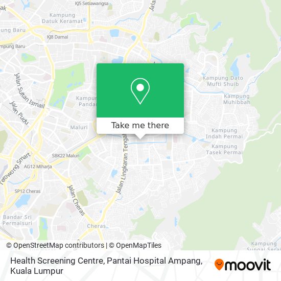 Health Screening Centre, Pantai Hospital Ampang map