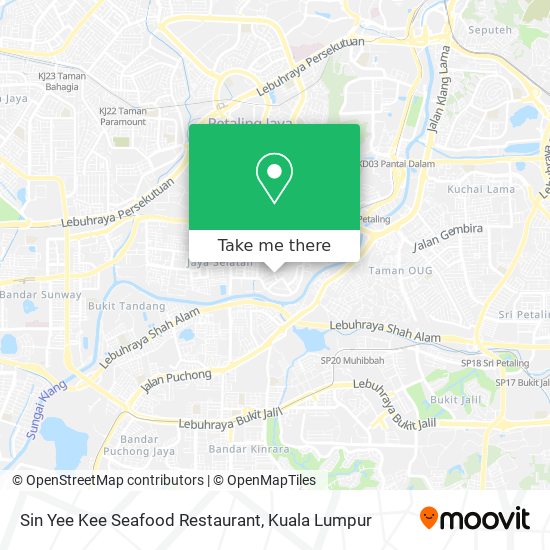 Peta Sin Yee Kee Seafood Restaurant