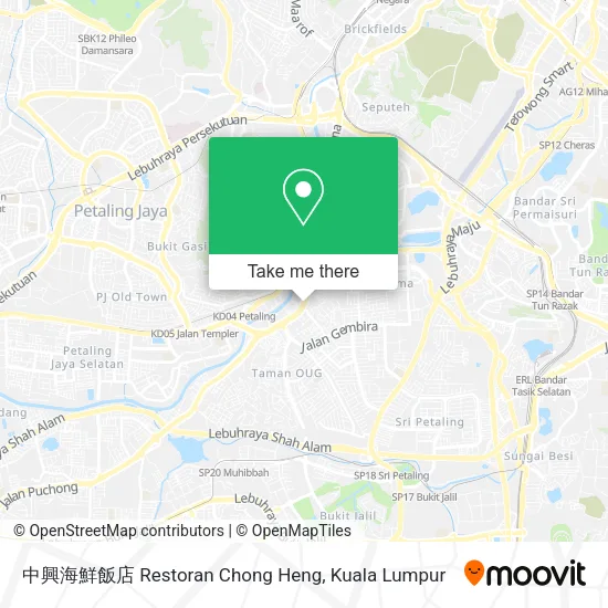 中興海鮮飯店 Restoran Chong Heng map