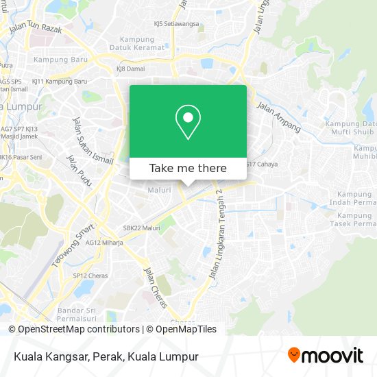 Kuala Kangsar, Perak map