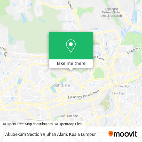 Peta Akubekam Section 9 Shah Alam