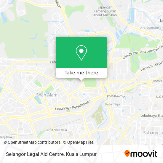Selangor Legal Aid Centre map