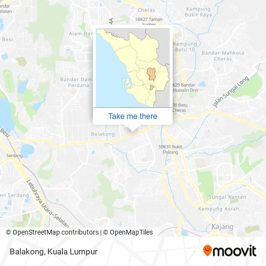 Peta Balakong