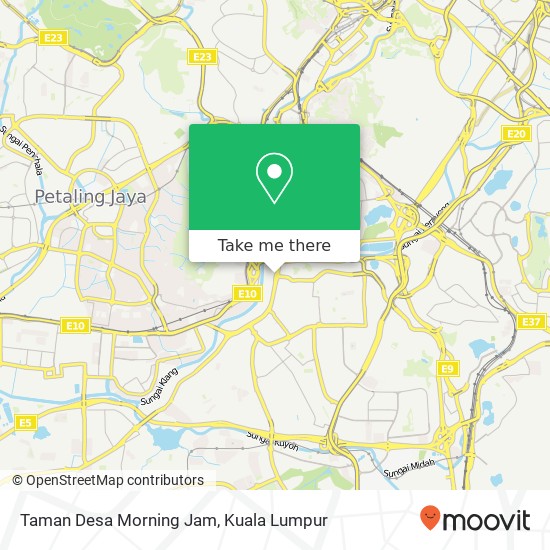 Peta Taman Desa Morning Jam
