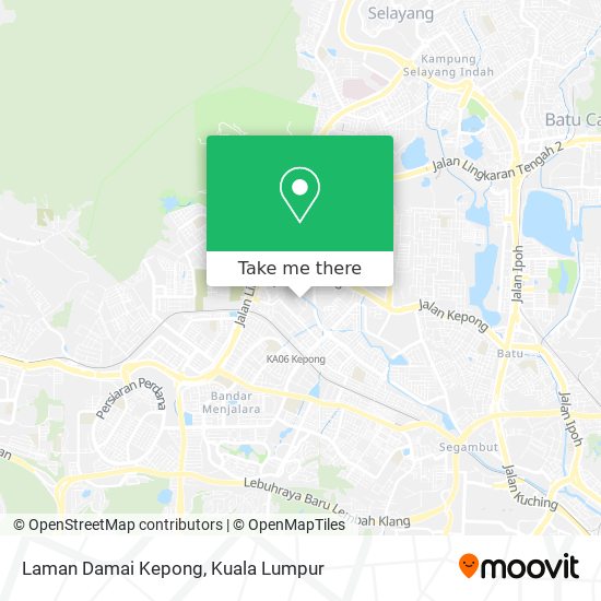 Laman Damai Kepong map