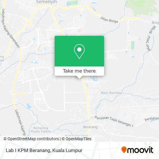 Lab I KPM Beranang map